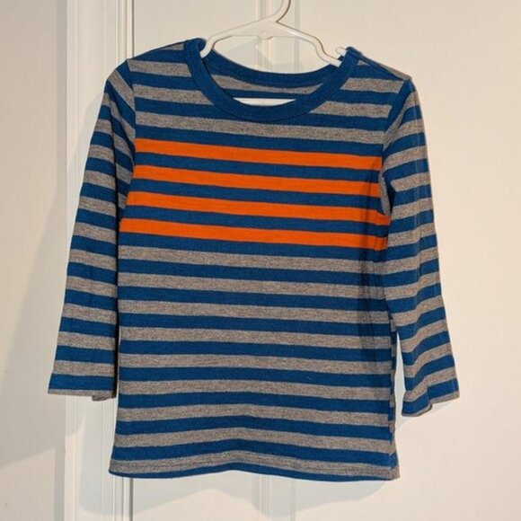 🐲3 FOR $9🦄 Garanimals Long Sleeve Striped Crewneck Tee Top Shirt T-shirt 2 - Picture 1 of 2